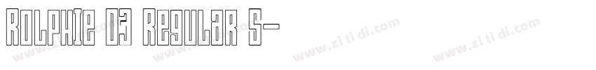 Rolphie 03 Regular S字体转换